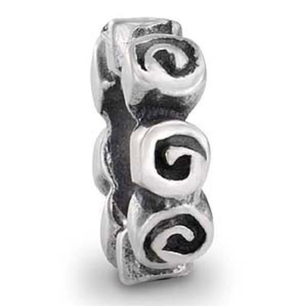 rare retired PANDORA rose spacer charm